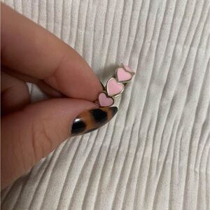 Pink Heart Earrings
